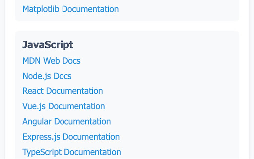 Dev Docs Quick Access from Chrome web store to be run with OffiDocs Chromium online Dev Docs Quick Access from Chrome web store to be run with OffiDocs Chromium online
