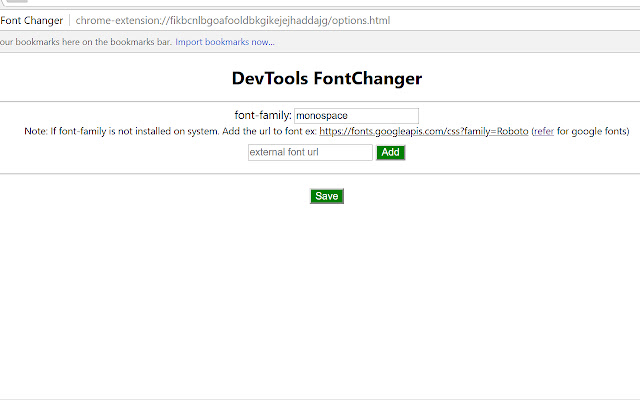 DevTools Font Changer from Chrome web store to be run with OffiDocs Chromium online DevTools Font Changer from Chrome web store to be run with OffiDocs Chromium online