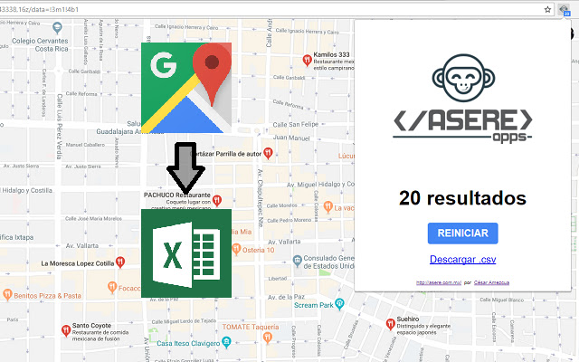 Directorio Google Maps from Chrome web store to be run with OffiDocs Chromium online Directorio Google Maps from Chrome web store to be run with OffiDocs Chromium online