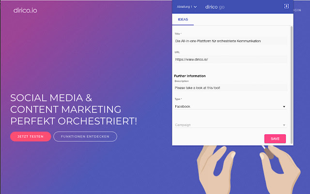 dirico.go from Chrome web store to be run with OffiDocs Chromium online dirico.go from Chrome web store to be run with OffiDocs Chromium online