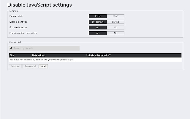 Disable JavaScript from Chrome web store to be run with OffiDocs Chromium online Disable JavaScript from Chrome web store to be run with OffiDocs Chromium online