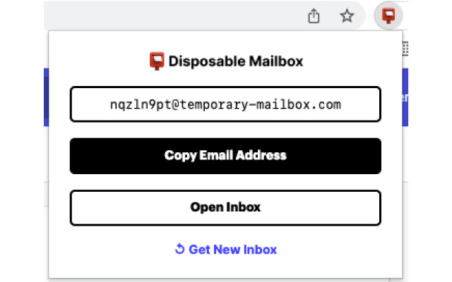 Disposable Mailbox from Chrome web store to be run with OffiDocs Chromium online Disposable Mailbox from Chrome web store to be run with OffiDocs Chromium online