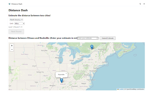 Distance Dash from Chrome web store to be run with OffiDocs Chromium online Distance Dash from Chrome web store to be run with OffiDocs Chromium online