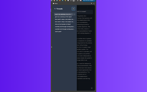 Docq AI Your private ChatGPT/Perplexity from Chrome web store to be run with OffiDocs Chromium online Docq AI Your private ChatGPT/Perplexity from Chrome web store to be run with OffiDocs Chromium online