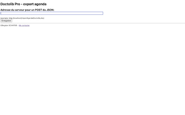Doctolib Pro export agenda from Chrome web store to be run with OffiDocs Chromium online Doctolib Pro export agenda from Chrome web store to be run with OffiDocs Chromium online