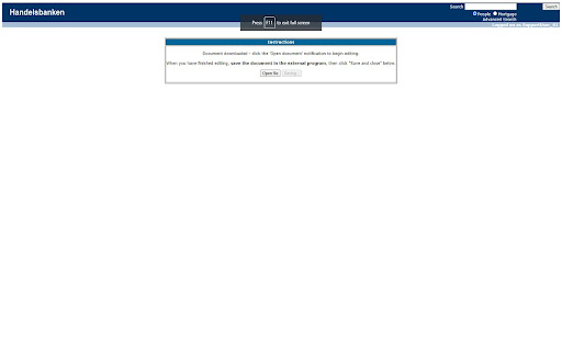 Document Editor Launcher for Handelsbanken from Chrome web store to be run with OffiDocs Chromium online Document Editor Launcher for Handelsbanken from Chrome web store to be run with OffiDocs Chromium online