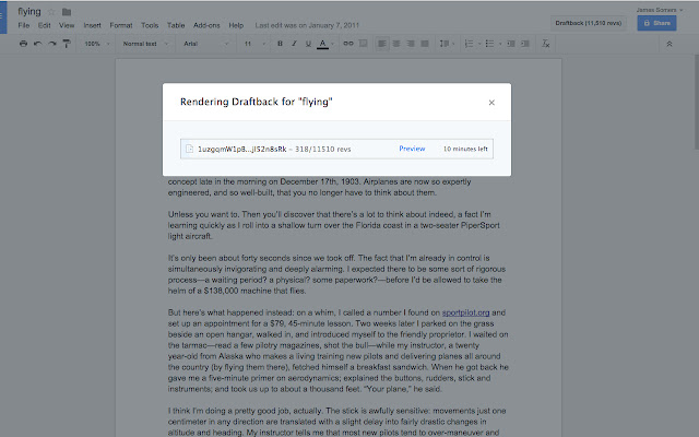 Draftback from Chrome web store to be run with OffiDocs Chromium online Draftback from Chrome web store to be run with OffiDocs Chromium online