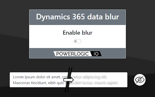 Dynamics 365 data blur from Chrome web store to be run with OffiDocs Chromium online Dynamics 365 data blur from Chrome web store to be run with OffiDocs Chromium online