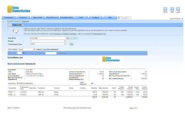 Easy Commission Sales Commission Solution from Chrome web store to be run with OffiDocs Chromium online Easy Commission Sales Commission Solution from Chrome web store to be run with OffiDocs Chromium online