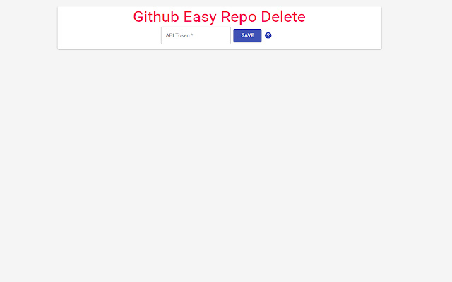 Easy Github Repo Delete from Chrome web store to be run with OffiDocs Chromium online Easy Github Repo Delete from Chrome web store to be run with OffiDocs Chromium online