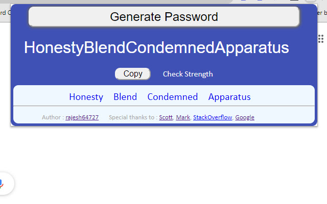 EasyPasswords from Chrome web store to be run with OffiDocs Chromium online EasyPasswords from Chrome web store to be run with OffiDocs Chromium online