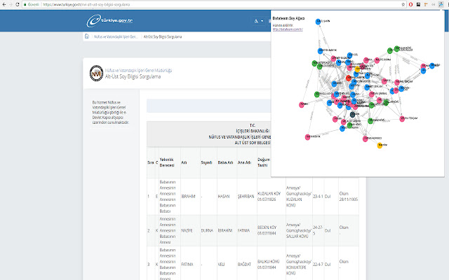 e devlet Soyağacı Çizge Görselleştirmesi from Chrome web store to be run with OffiDocs Chromium online e devlet Soyağacı Çizge Görselleştirmesi from Chrome web store to be run with OffiDocs Chromium online