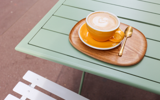 Elegance in Every Sip: Cappuccino on a Green Table from Chrome web store to be run with OffiDocs Chromium online Elegance in Every Sip: Cappuccino on a Green Table from Chrome web store to be run with OffiDocs Chromium online