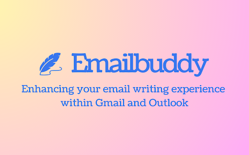 Emailbuddy: AI Co Pilot for Gmail Outlook from Chrome web store to be run with OffiDocs Chromium online Emailbuddy: AI Co Pilot for Gmail Outlook from Chrome web store to be run with OffiDocs Chromium online