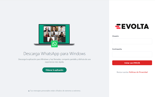 Evolta whatsapp from Chrome web store to be run with OffiDocs Chromium online Evolta whatsapp from Chrome web store to be run with OffiDocs Chromium online