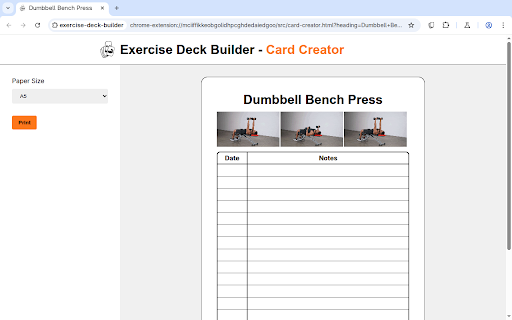 Exercise Deck Builder from Chrome web store to be run with OffiDocs Chromium online Exercise Deck Builder from Chrome web store to be run with OffiDocs Chromium online