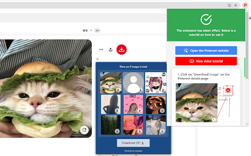 Export pinterest images to Zip for download from Chrome web store to be run with OffiDocs Chromium online Export pinterest images to Zip for download from Chrome web store to be run with OffiDocs Chromium online