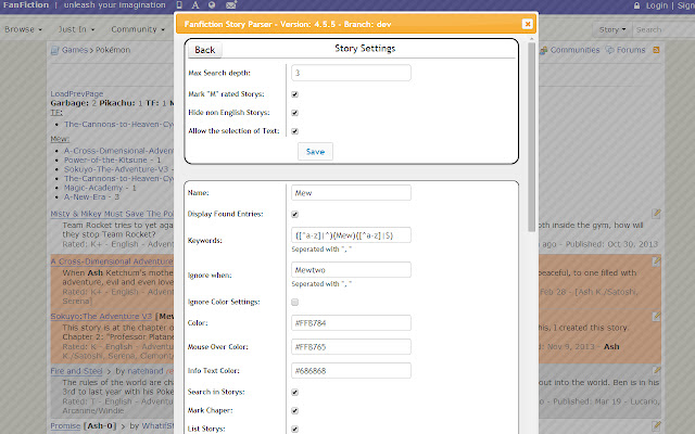 Fanfiction.net Story Parser from Chrome web store to be run with OffiDocs Chromium online Fanfiction.net Story Parser from Chrome web store to be run with OffiDocs Chromium online