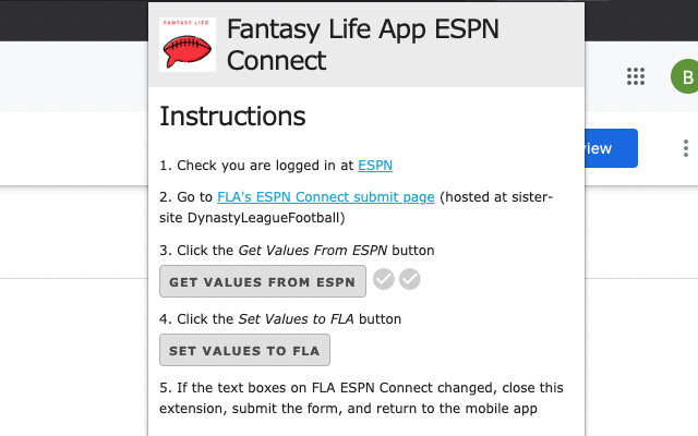 Fantasy Life App ESPN Connect from Chrome web store to be run with OffiDocs Chromium online Fantasy Life App ESPN Connect from Chrome web store to be run with OffiDocs Chromium online