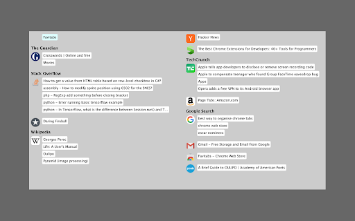Favitabs from Chrome web store to be run with OffiDocs Chromium online Favitabs from Chrome web store to be run with OffiDocs Chromium online
