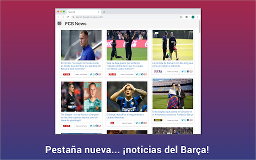 FCB News Noticias del Fútbol Club Barcelona from Chrome web store to be run with OffiDocs Chromium online FCB News Noticias del Fútbol Club Barcelona from Chrome web store to be run with OffiDocs Chromium online