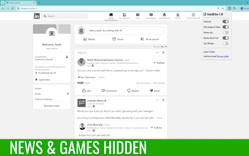 FeedKiller from Chrome web store to be run with OffiDocs Chromium online FeedKiller from Chrome web store to be run with OffiDocs Chromium online