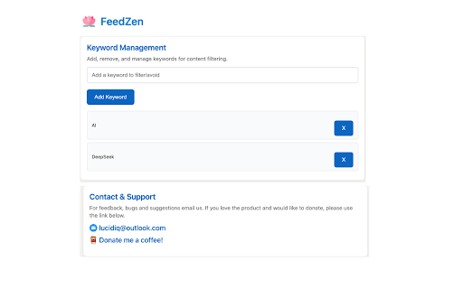 FeedZen from Chrome web store to be run with OffiDocs Chromium online FeedZen from Chrome web store to be run with OffiDocs Chromium online