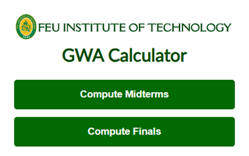 FEU Tech GWA Calculator from Chrome web store to be run with OffiDocs Chromium online FEU Tech GWA Calculator from Chrome web store to be run with OffiDocs Chromium online