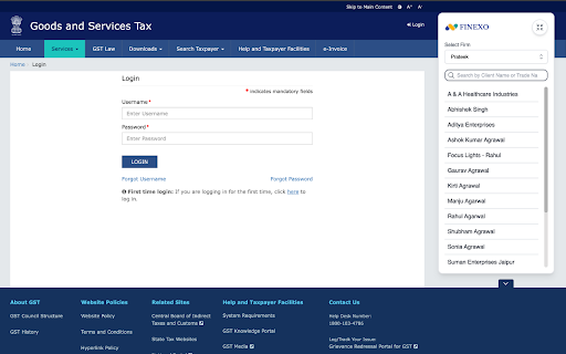 Finexo PMS Login Extension from Chrome web store to be run with OffiDocs Chromium online Finexo PMS Login Extension from Chrome web store to be run with OffiDocs Chromium online