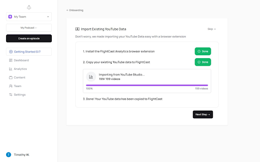 Flightcast from Chrome web store to be run with OffiDocs Chromium online Flightcast from Chrome web store to be run with OffiDocs Chromium online