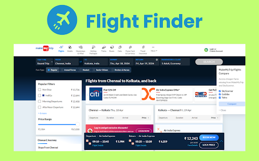 Flight Finder chrome extension from Chrome web store to be run with OffiDocs Chromium online Flight Finder chrome extension from Chrome web store to be run with OffiDocs Chromium online
