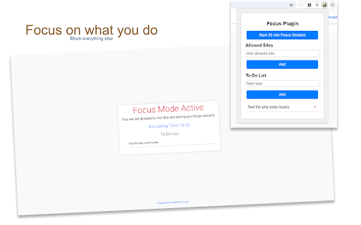 Focuss from Chrome web store to be run with OffiDocs Chromium online Focuss from Chrome web store to be run with OffiDocs Chromium online