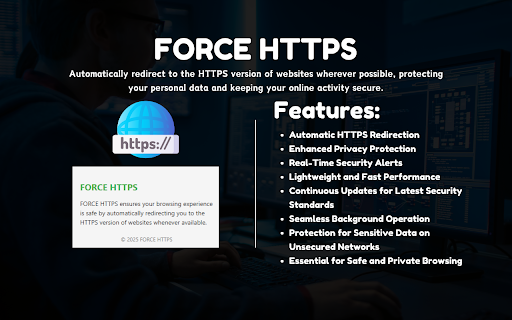 Force HTTPS Browse Securely, Everywhere from Chrome web store to be run with OffiDocs Chromium online Force HTTPS Browse Securely, Everywhere from Chrome web store to be run with OffiDocs Chromium online
