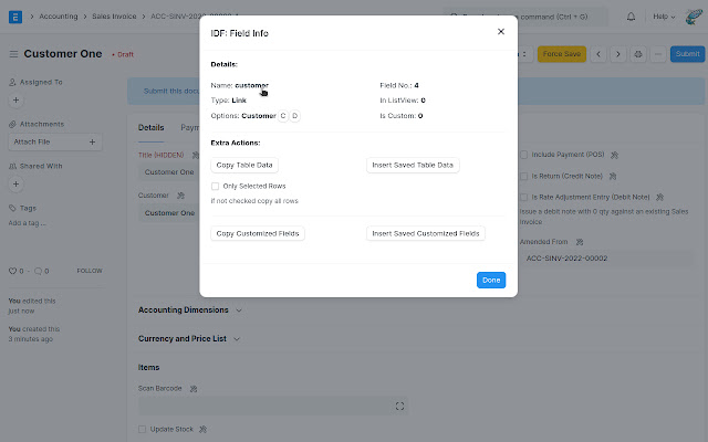 Frappe/ERPNext Tools from Chrome web store to be run with OffiDocs Chromium online Frappe/ERPNext Tools from Chrome web store to be run with OffiDocs Chromium online