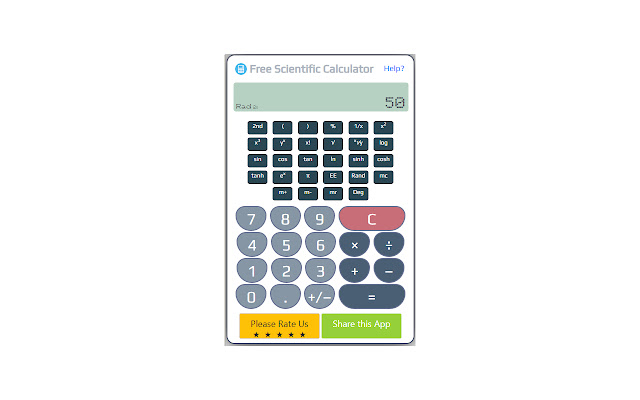 Free Scientific Calculator from Chrome web store to be run with OffiDocs Chromium online Free Scientific Calculator from Chrome web store to be run with OffiDocs Chromium online