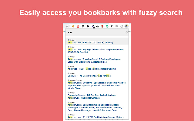 Fuzzy Bookmarks from Chrome web store to be run with OffiDocs Chromium online Fuzzy Bookmarks from Chrome web store to be run with OffiDocs Chromium online