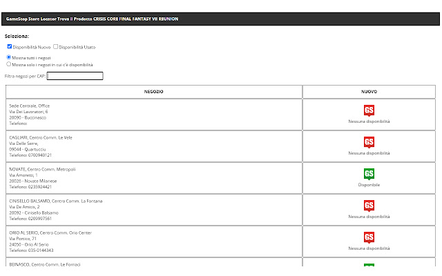 Gamestop Store Locator NoMap from Chrome web store to be run with OffiDocs Chromium online Gamestop Store Locator NoMap from Chrome web store to be run with OffiDocs Chromium online