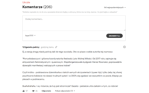 Gazeta Komentarze from Chrome web store to be run with OffiDocs Chromium online Gazeta Komentarze from Chrome web store to be run with OffiDocs Chromium online