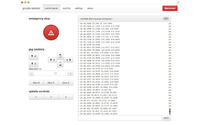 gcode sender from Chrome web store to be run with OffiDocs Chromium online gcode sender from Chrome web store to be run with OffiDocs Chromium online