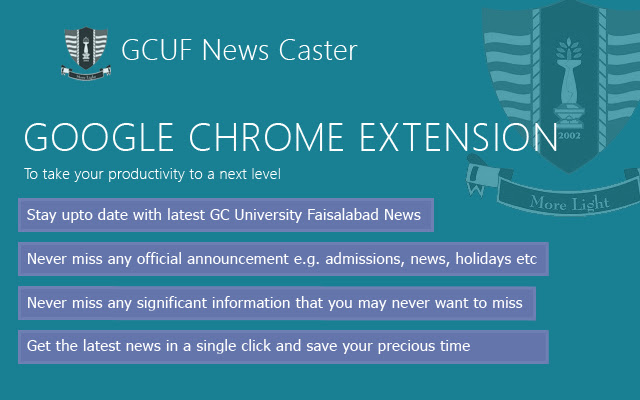 GCUF News Caster from Chrome web store to be run with OffiDocs Chromium online GCUF News Caster from Chrome web store to be run with OffiDocs Chromium online