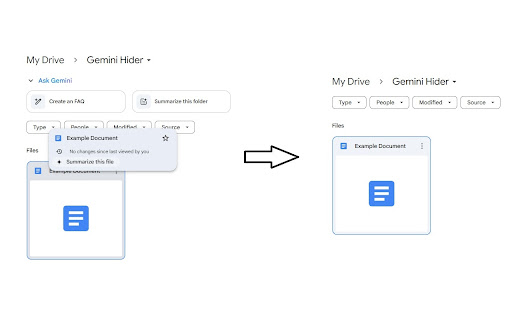 Gemini Hider from Chrome web store to be run with OffiDocs Chromium online Gemini Hider from Chrome web store to be run with OffiDocs Chromium online