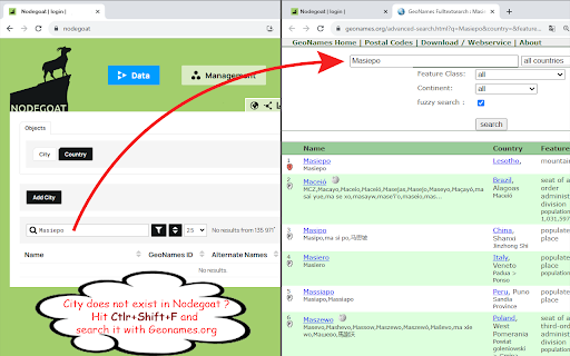 Geonames to Nodegoat from Chrome web store to be run with OffiDocs Chromium online Geonames to Nodegoat from Chrome web store to be run with OffiDocs Chromium online