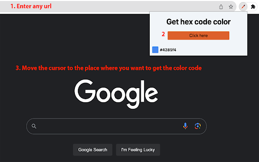 Get Hex Code Color from Chrome web store to be run with OffiDocs Chromium online Get Hex Code Color from Chrome web store to be run with OffiDocs Chromium online