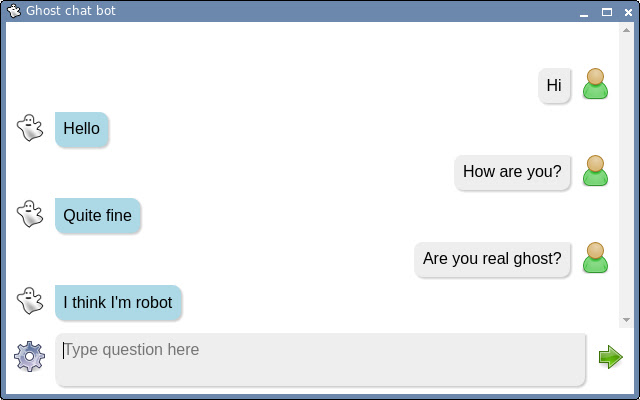 Ghost chat bot from Chrome web store to be run with OffiDocs Chromium online Ghost chat bot from Chrome web store to be run with OffiDocs Chromium online