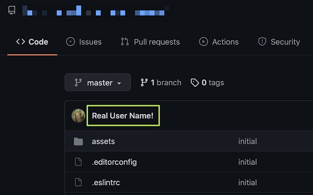 GH Real Names from Chrome web store to be run with OffiDocs Chromium online GH Real Names from Chrome web store to be run with OffiDocs Chromium online