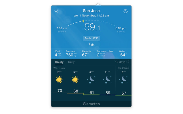 Gismeteo from Chrome web store to be run with OffiDocs Chromium online Gismeteo from Chrome web store to be run with OffiDocs Chromium online