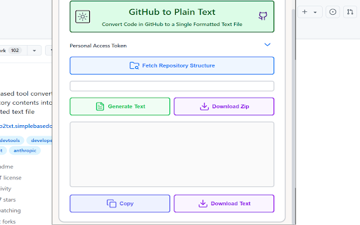 GitHub to Plain Text Converter from Chrome web store to be run with OffiDocs Chromium online GitHub to Plain Text Converter from Chrome web store to be run with OffiDocs Chromium online