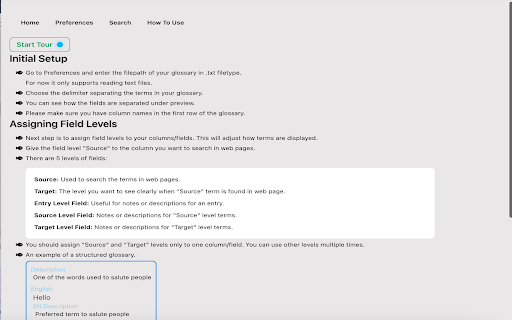 Glossary Wizard from Chrome web store to be run with OffiDocs Chromium online Glossary Wizard from Chrome web store to be run with OffiDocs Chromium online