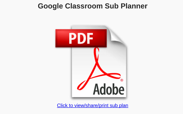 Google Classroom Sub Planner from Chrome web store to be run with OffiDocs Chromium online Google Classroom Sub Planner from Chrome web store to be run with OffiDocs Chromium online