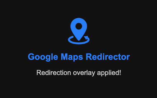 Google Maps Redirector from Chrome web store to be run with OffiDocs Chromium online Google Maps Redirector from Chrome web store to be run with OffiDocs Chromium online